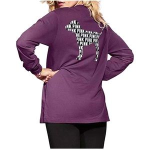 Purple PINK Long-sleeve Shirt💫